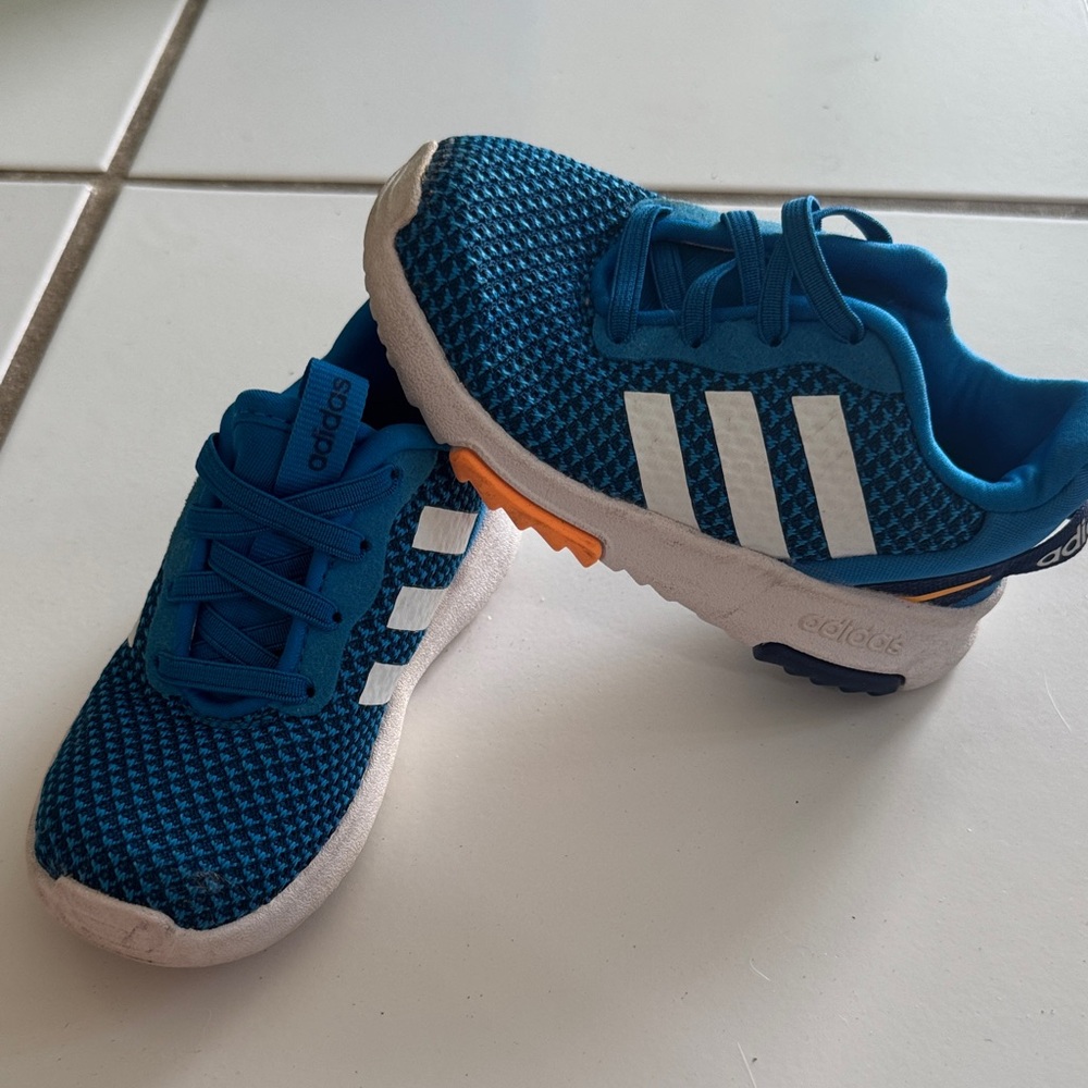 Adidas Kids Sneakers in Blue and White